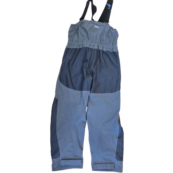 Gill Atlantic Trouser OS4T Sailing Bib Pants Mens sz S Fishing Storm Light Gray - Picture 5 of 16